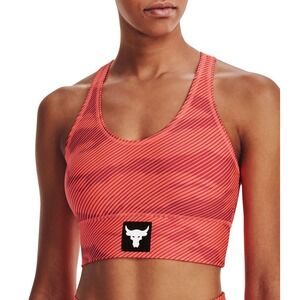 Under Armour Project Rock HeatGeat‎ Sports Bra Tangerine - Small womens